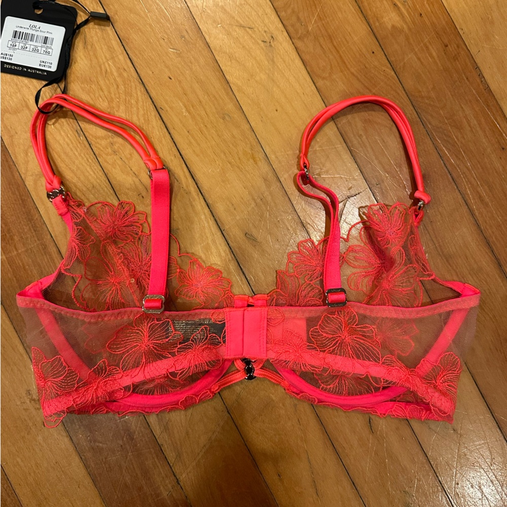 Honey Birdette Lola Floral Lace Bra - Picture 2 of 4